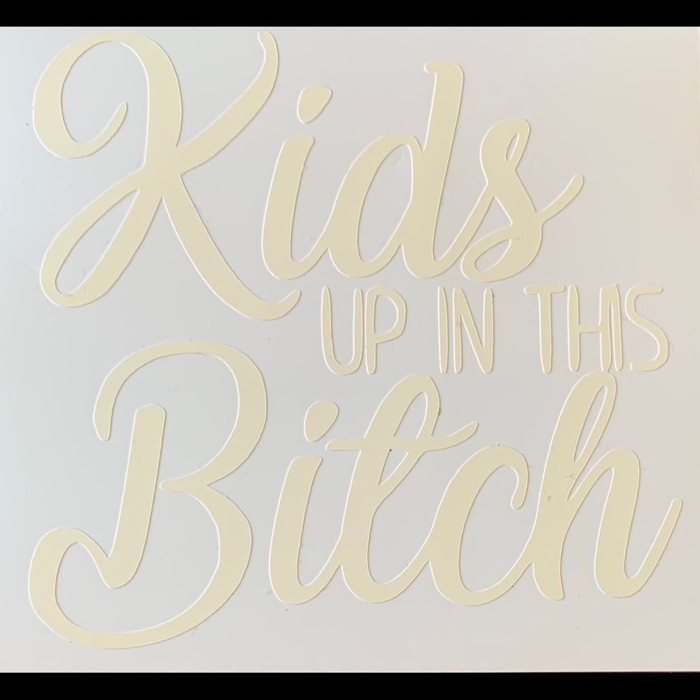 “Kids UP IN THIS Bitch” Car Decal